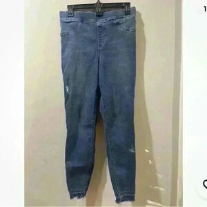 Spanx Raw Hem Ankle Skinny Jeggings